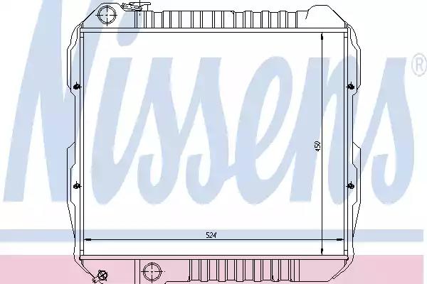 Радиатор охлаждение двигателя 64845 NISSENS