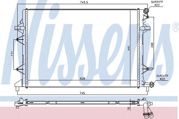 Интеркулер 65017 NISSENS