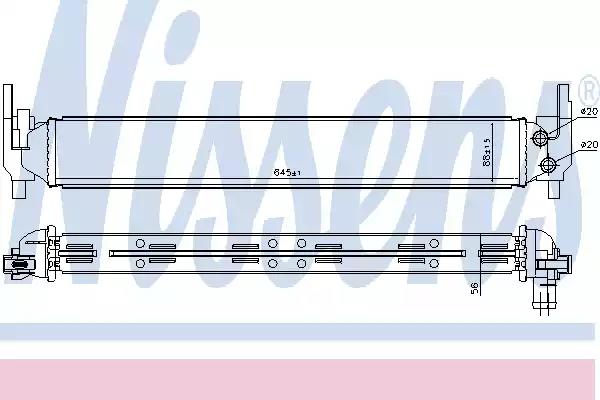 Радіатор охолодження двигуна 65331 NISSENS