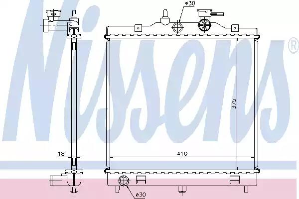 Радиатор 66655 NISSENS