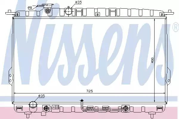 Радіатор охолоджування 67028 NISSENS