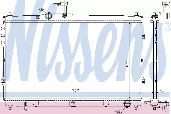 Радіатор охолоджування 67095 NISSENS