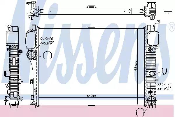 Радиатор first fit 67107A NISSENS
