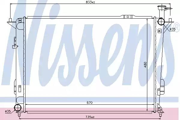 Радиатор 67522 NISSENS