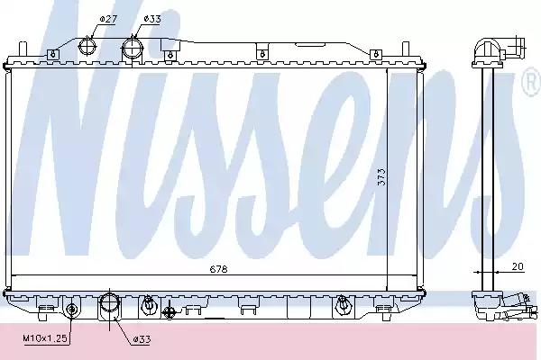 Радиатор 68141 NISSENS