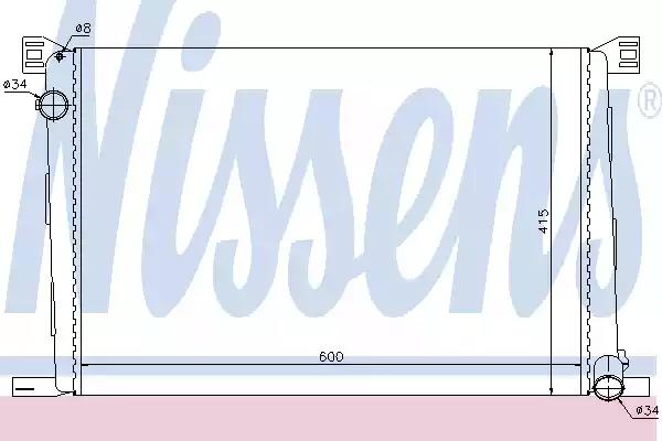 Радіатор охолоджування 69706 NISSENS