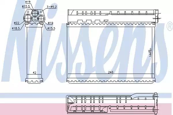 Радиатор 70512 NISSENS