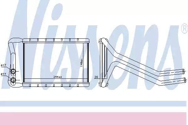 Радіатор пічки grand santa fé/santa fé iii 2.0-2.4 12-18 707073 NISSENS