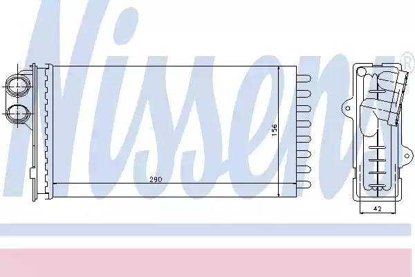 Радиатор отопителя 71145 NISSENS