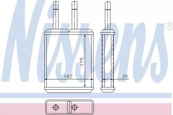 Теплообменник отопление салона 71957 NISSENS