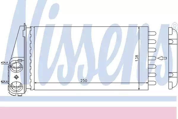 Радіатор пічки 72945 NISSENS