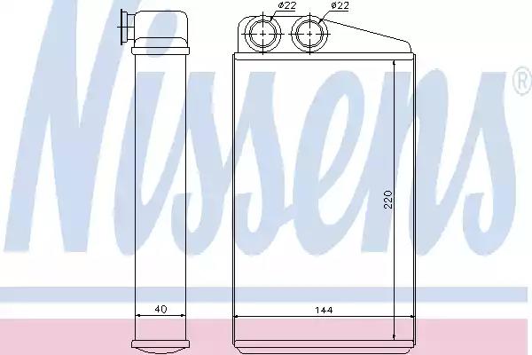 Пічка rn megane ii02-1.4 i 16v+[oe 77 01 207 712] 73249 NISSENS