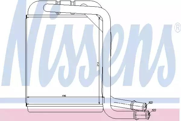 Радиатор отопителя 73976 NISSENS