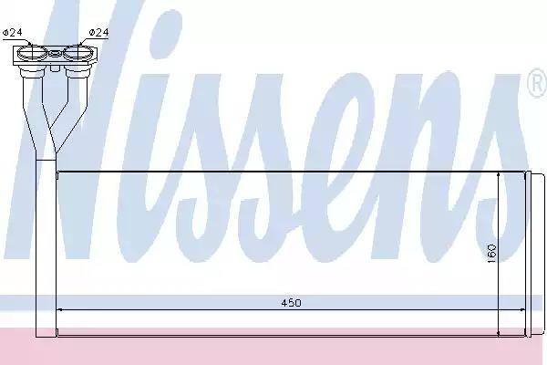 Радіатор нагрівача 75005 NISSENS