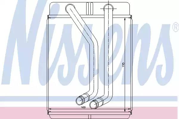 Радиатор отопителя 77507 NISSENS