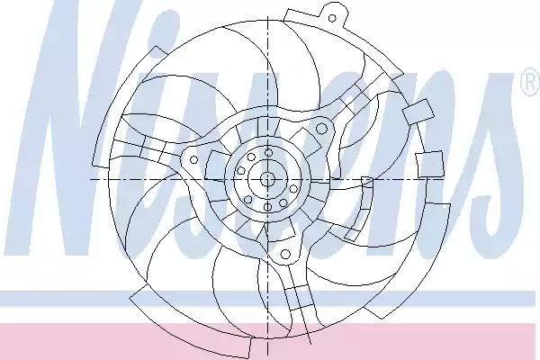 Вентилятор охлаждение двигателя 85040 NISSENS