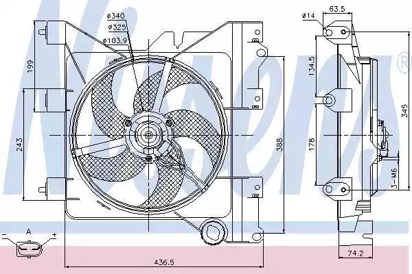 Вент-р pt partner02-1.1 i+[oe 1253.96] 85316 NISSENS