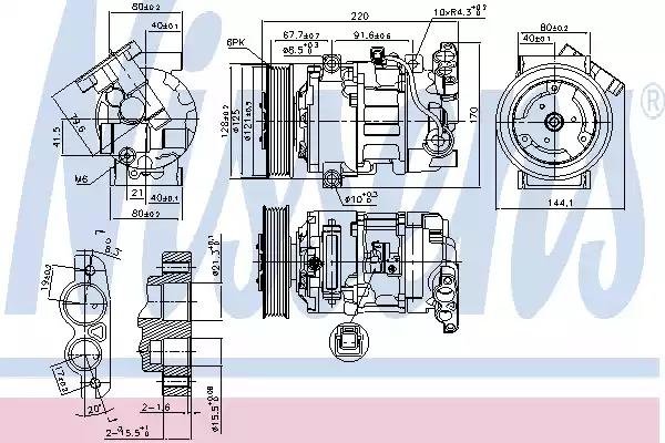 Компрессор кондиционера first fit 890044 NISSENS