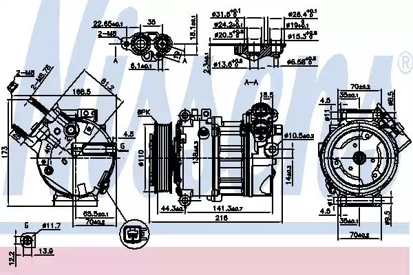 Компресор кондиціонера first fit 890123 NISSENS