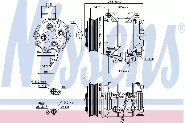 Компресор кондиціонера first fit 890128 NISSENS