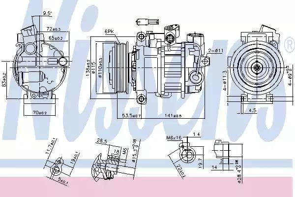 Sprezarka klimatyzacji 890302 NISSENS