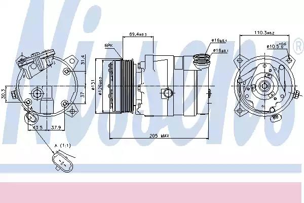 Компресор кондиціонера first fit 89062 NISSENS