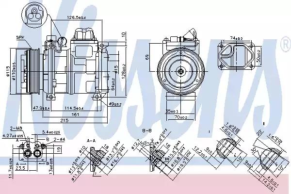 Компрессор кондиционер 89093 NISSENS