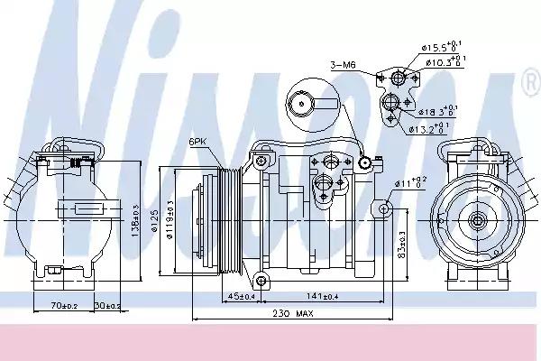 Компресор кондиціонера first fit 89315 NISSENS