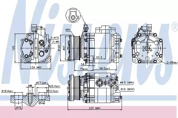 Компресор кондиціонера first fit 89354 NISSENS