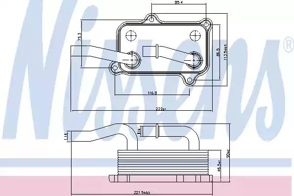 Радиатор масла 90599 NISSENS