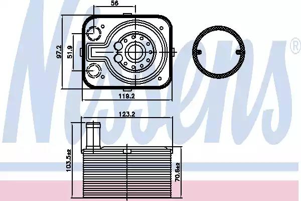 Охолоджувач мастила 90655 NISSENS