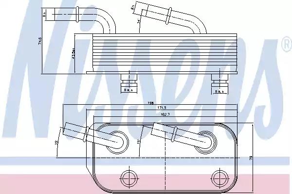 Радіатор оливний first fit 90658 NISSENS