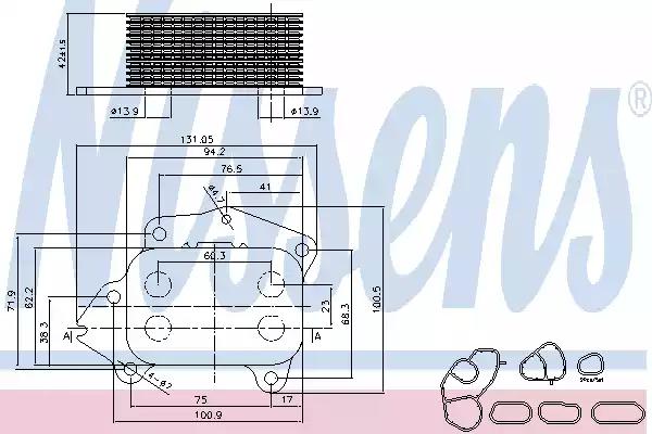 Масляный радиатор first fit 90670 NISSENS