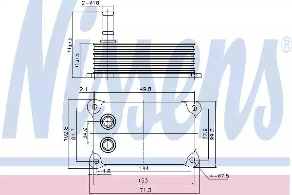 Масл.рад. fd transit00-2.4 d+[oe 1211772] 90698 NISSENS
