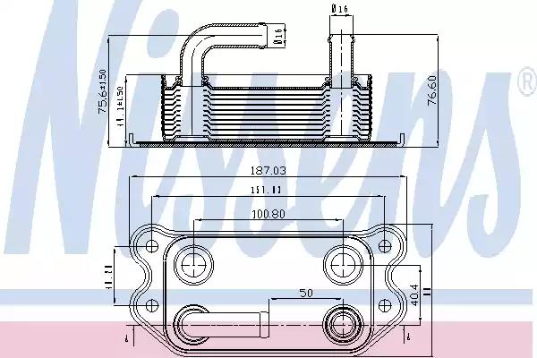 Масляный радиатор 90714 NISSENS