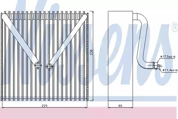 Випарник кондиціонера 92191 NISSENS