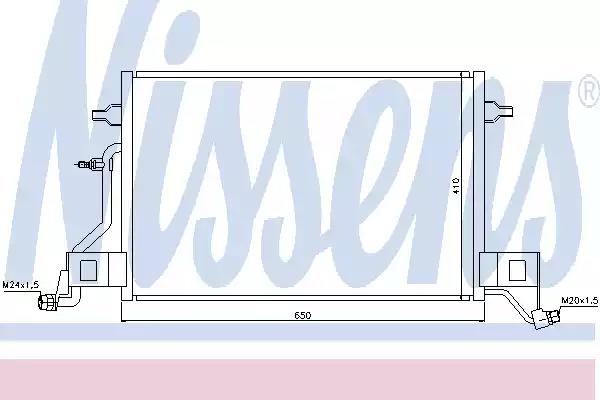 Конденсатор кондиционер 940002 NISSENS