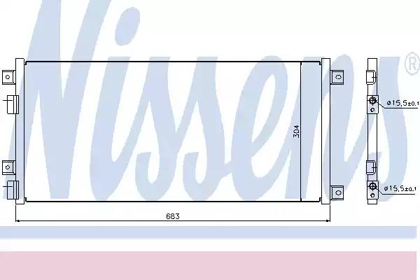 Конденсатор кондиционер 940004 NISSENS