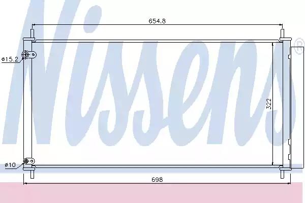 Радіатор кондиціонера first fit 940036 NISSENS