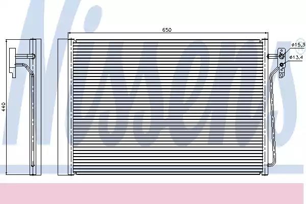 Радіатор кондиціонера first fit 940045 NISSENS