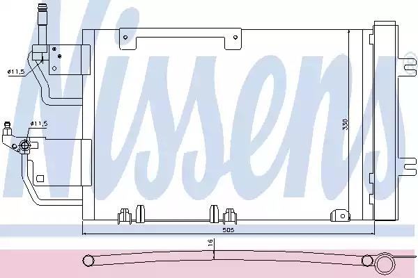 Радіатор кондиціонера 940052 NISSENS