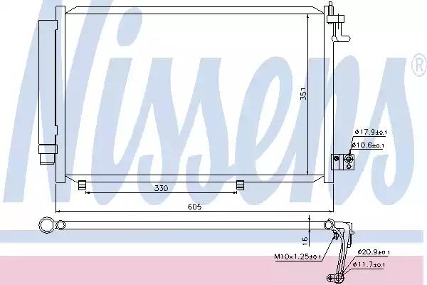 Радіатор кондиціонера first fit 940108 NISSENS