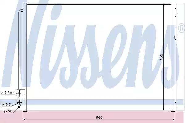 Радіатор кондиціонера first fit 940110 NISSENS