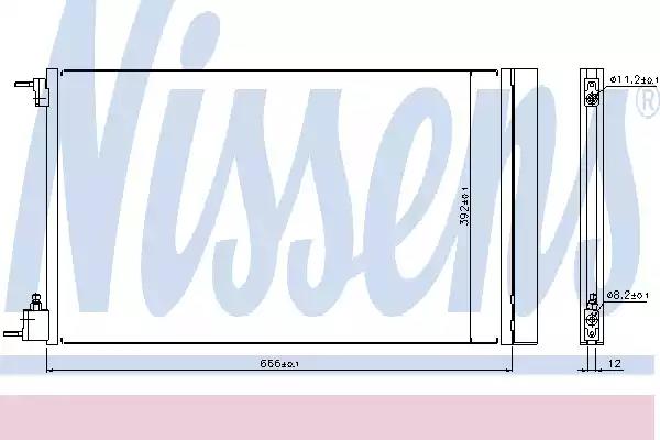 Радіатор кондиціонера 940124 NISSENS
