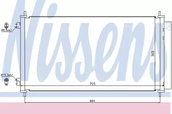 Радіатор кондиціонера 940140 NISSENS