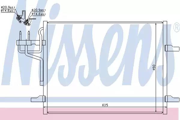Радіатор кондиціонера 940144 NISSENS