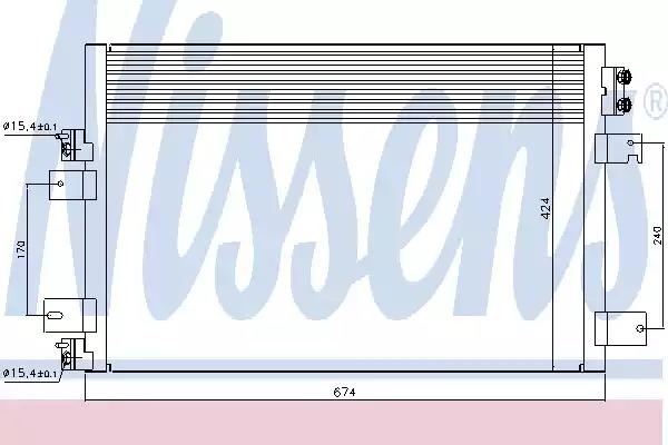 Радіатор кондиціонера 940151 NISSENS