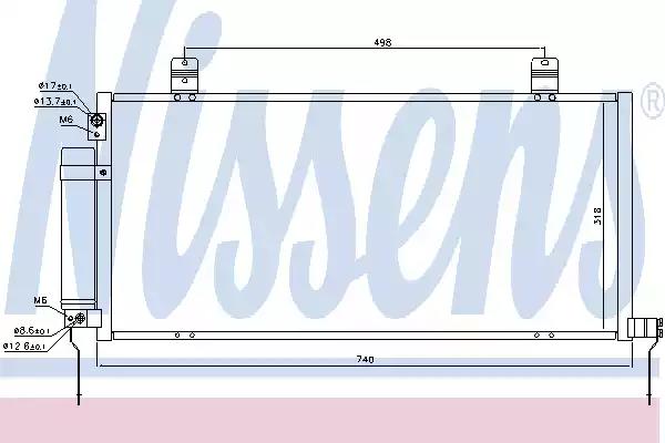 Радиатор кондиционера 940164 NISSENS