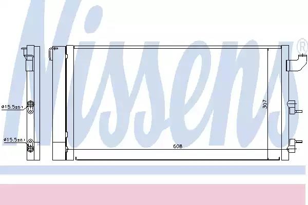 Конденсер кондиціонера 940173 NISSENS