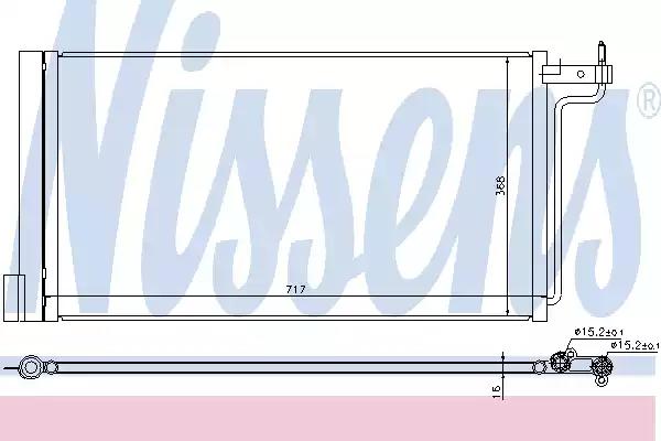 Радіатор кондиціонера first fit 940181 NISSENS